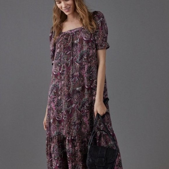 Anthro Maeve LisabettaMaxi Dress M